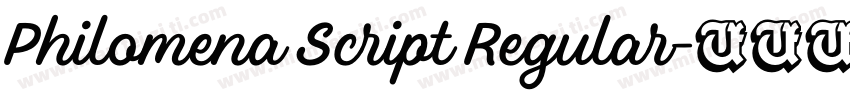 Philomena Script Regular字体转换